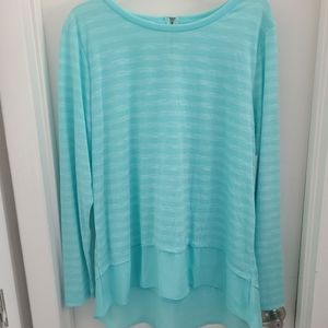 NWT Stylus blue long sleeve top